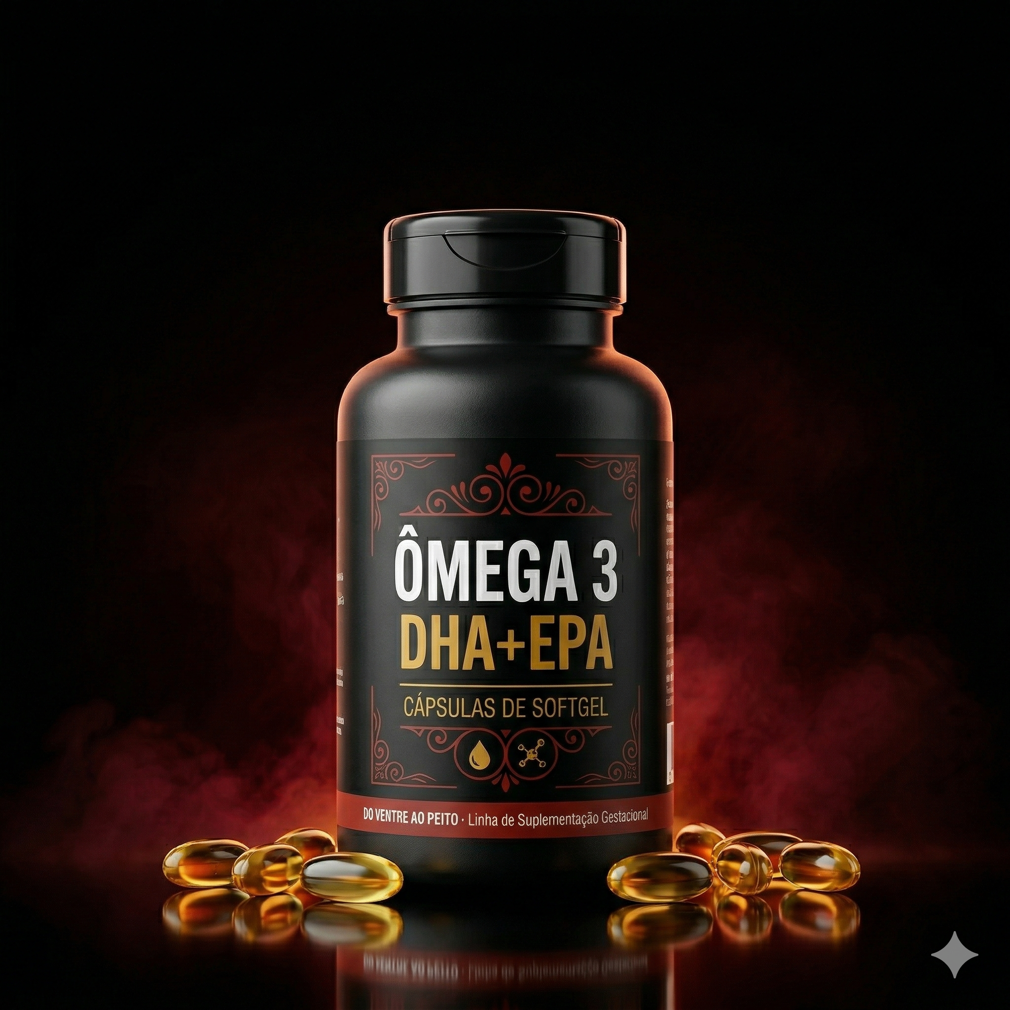 Ômega 3 DHA + EPA | 40 dias (120 cápsulas)